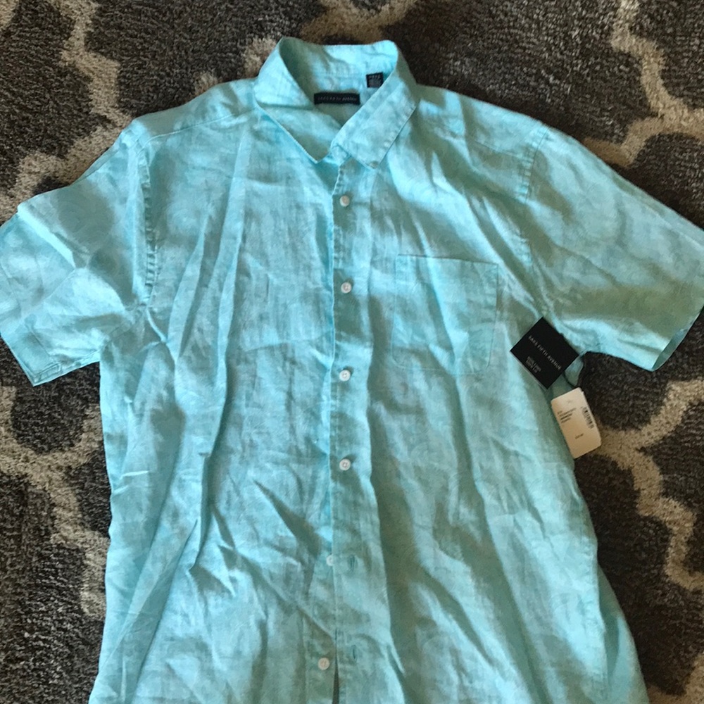 SAKS FIFTH AVENUE 100% linen size Large - NWT $20